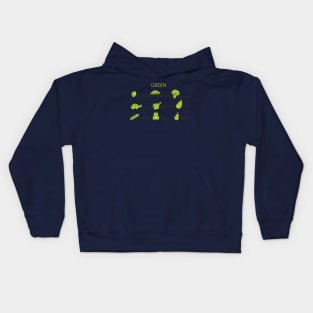 Green Color Kids Hoodie